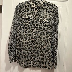 Leopard print blouse